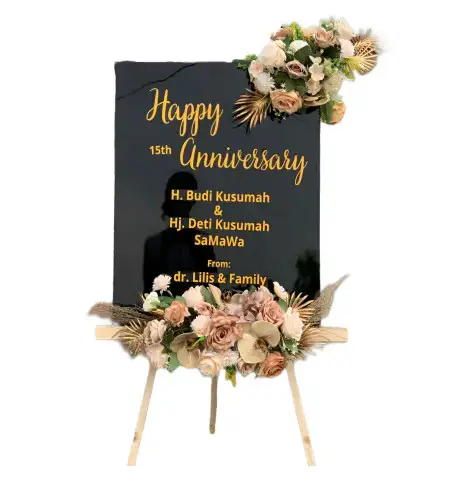 Papan Bunga Akrilik Wedding Hall Depok