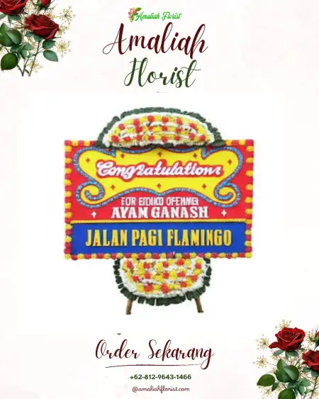 Sewa Papan Bunga Wedding Hall Depok